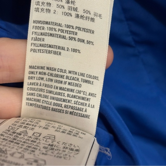 Hollister Vintage Y2K Blue Puffer Vest Size Large Seagull Logo Multi Zip - Picture 13 of 15